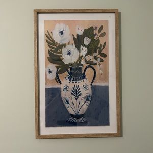 Framed Art Print- Floral Vase